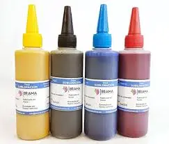 COMBO DE TINTA DE SUBLIMACIÓN GENERICA, (JUEGO DE 4 COLORES)